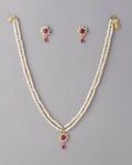 Florial Pearl Necklace Set - Chandrani Pearls
