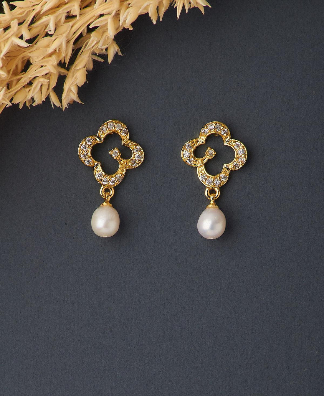 Florial Real Pearl Hanging Earring - Chandrani Pearls
