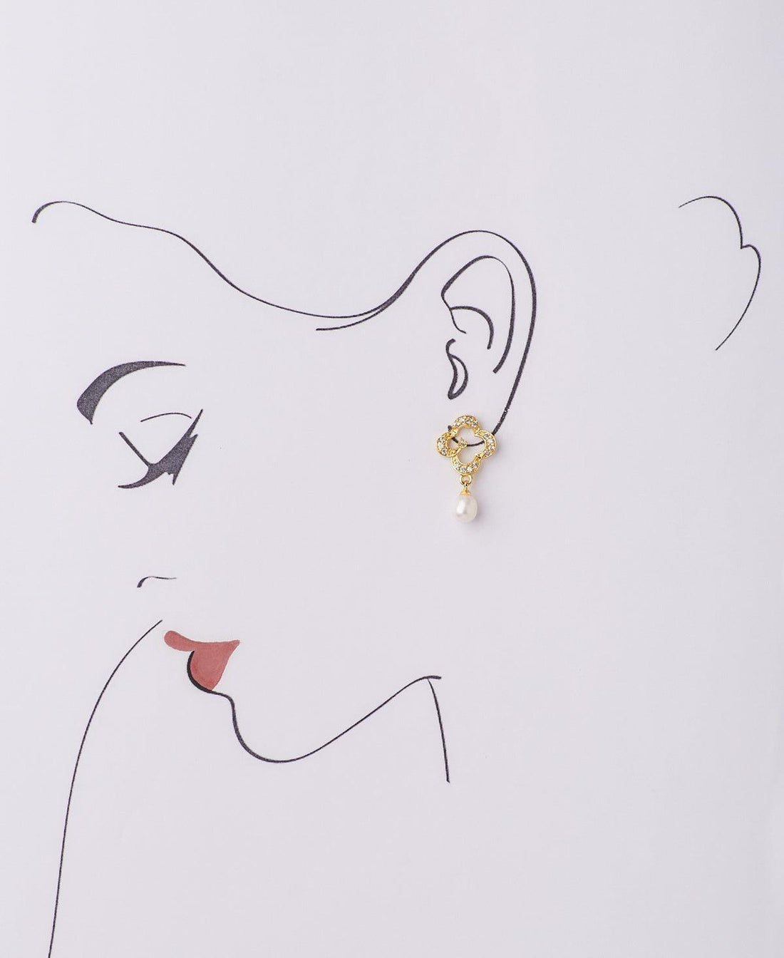 Florial Real Pearl Hanging Earring - Chandrani Pearls