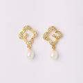 Florial Real Pearl Hanging Earring - Chandrani Pearls