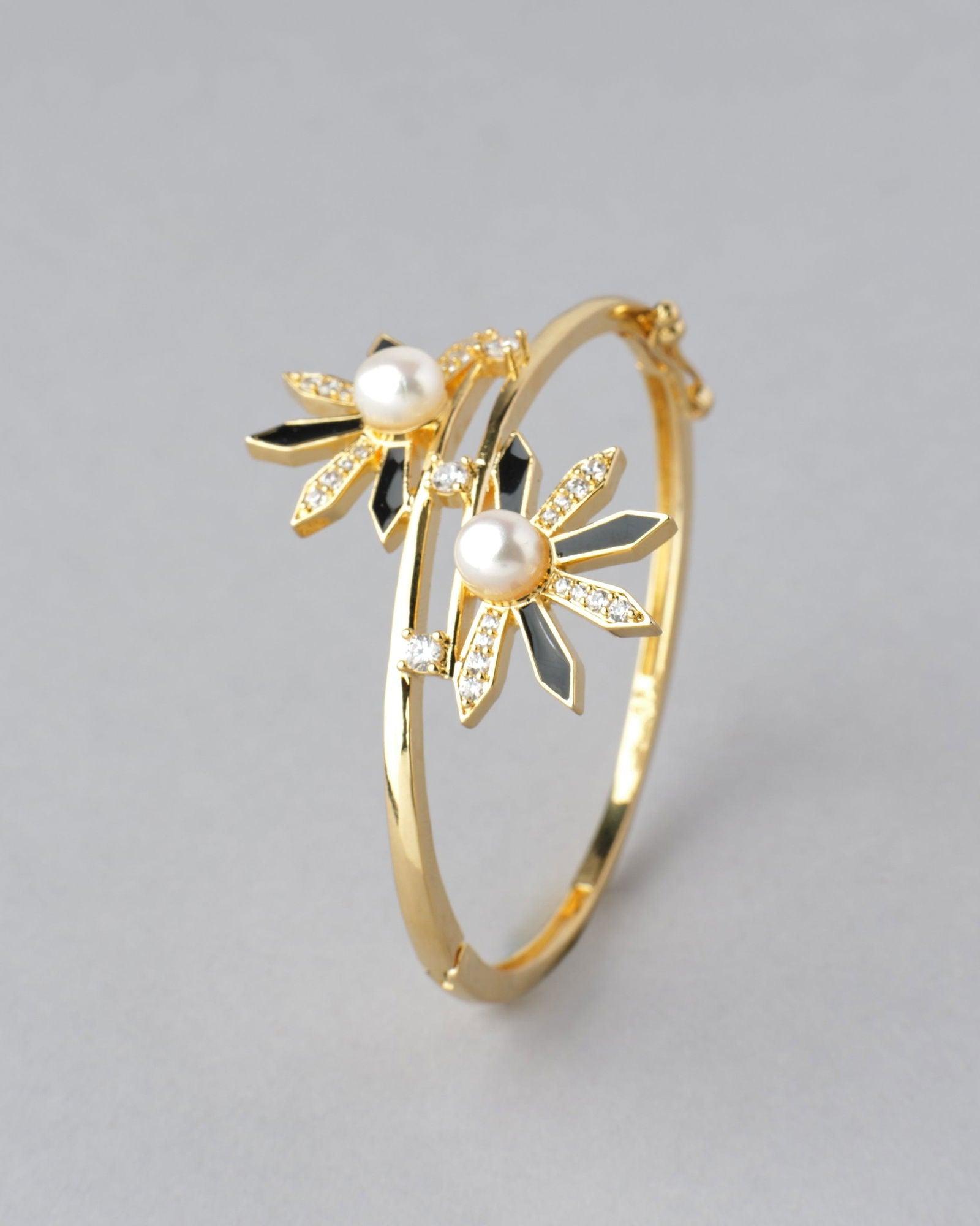 Florial and Beautiful Pearl Bangle - Chandrani Pearls