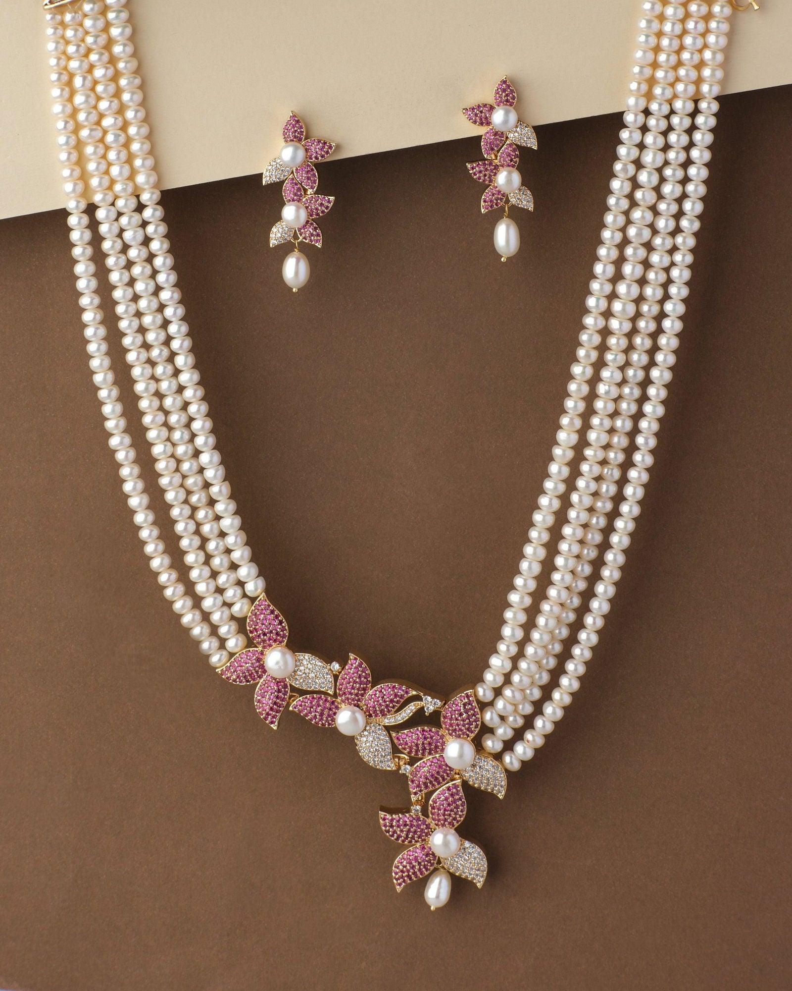 Florial and Beautiful Pearl Bangle - Chandrani Pearls