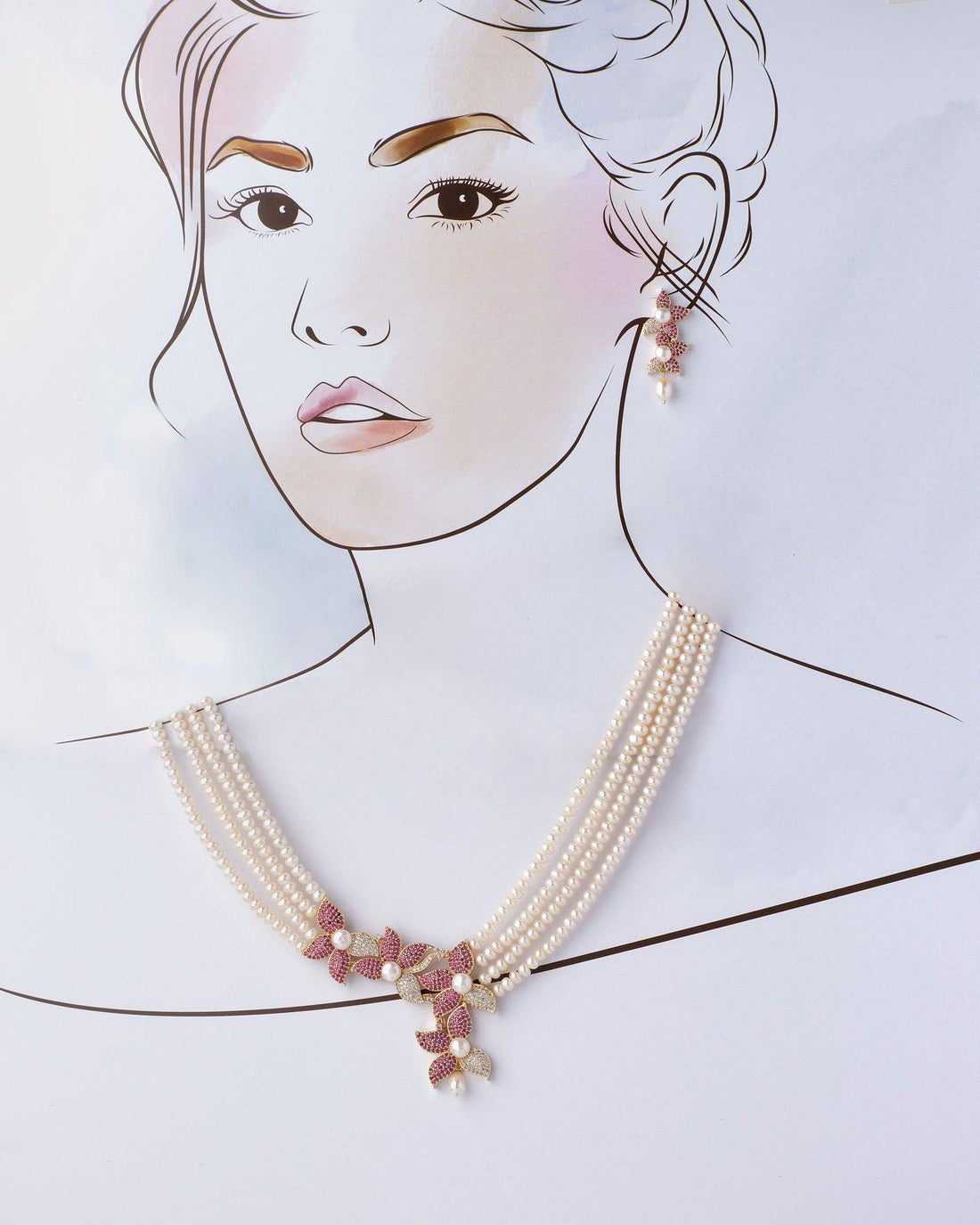 Florial and Beautiful Pearl Bangle - Chandrani Pearls