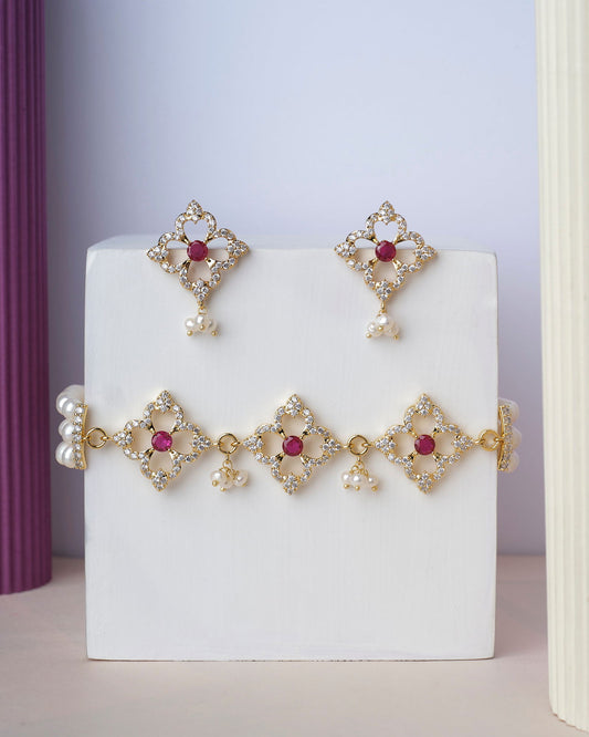 Flory Regal Pearl Choker Set - Chandrani Pearls