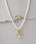 Ganesh Pendant Real Pearl Necklace Set - Chandrani Pearls