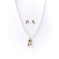 Ganesh Pendant Real Pearl Necklace Set - Chandrani Pearls