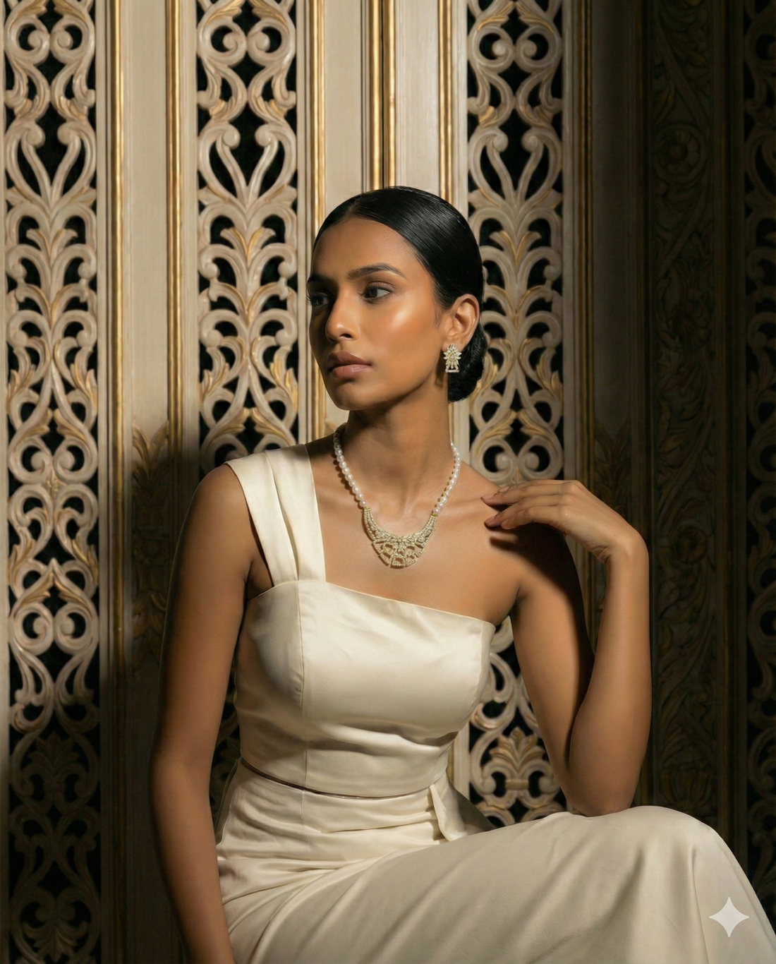 Vintage-Inspired Floral Pearl Set