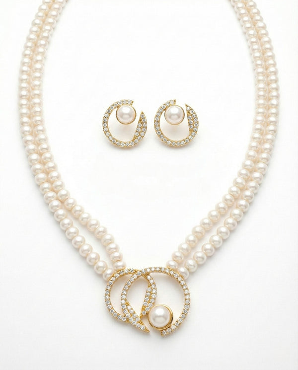 Celestial Orbit Double-Strand Pearl Set