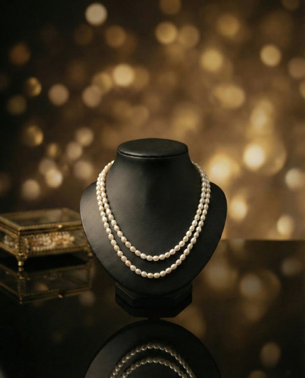Classic Double-Strand Freshwater Pearl Necklace