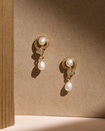 Glint Conch Pearl Earrings - Chandrani Pearls