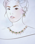 Glorious CZ Pendant Pearl Necklace Set - Chandrani Pearls