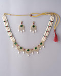 Glorious CZ Pendant Pearl Necklace Set - Chandrani Pearls