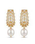 Golden Pearl drop earrings