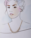 Gorgeous Floral Real Pearl Necklace Set - Chandrani Pearls
