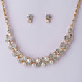 Gorgeous Floral Real Pearl Necklace Set - Chandrani Pearls