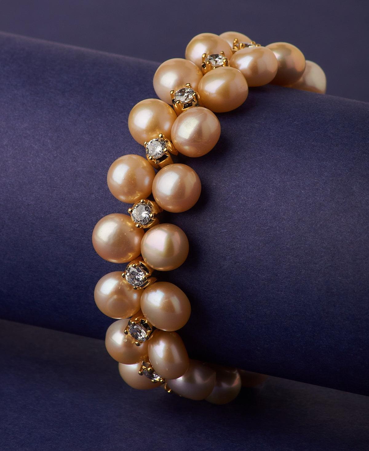Gorgeous Gold Pearl Bracelet - Chandrani Pearls