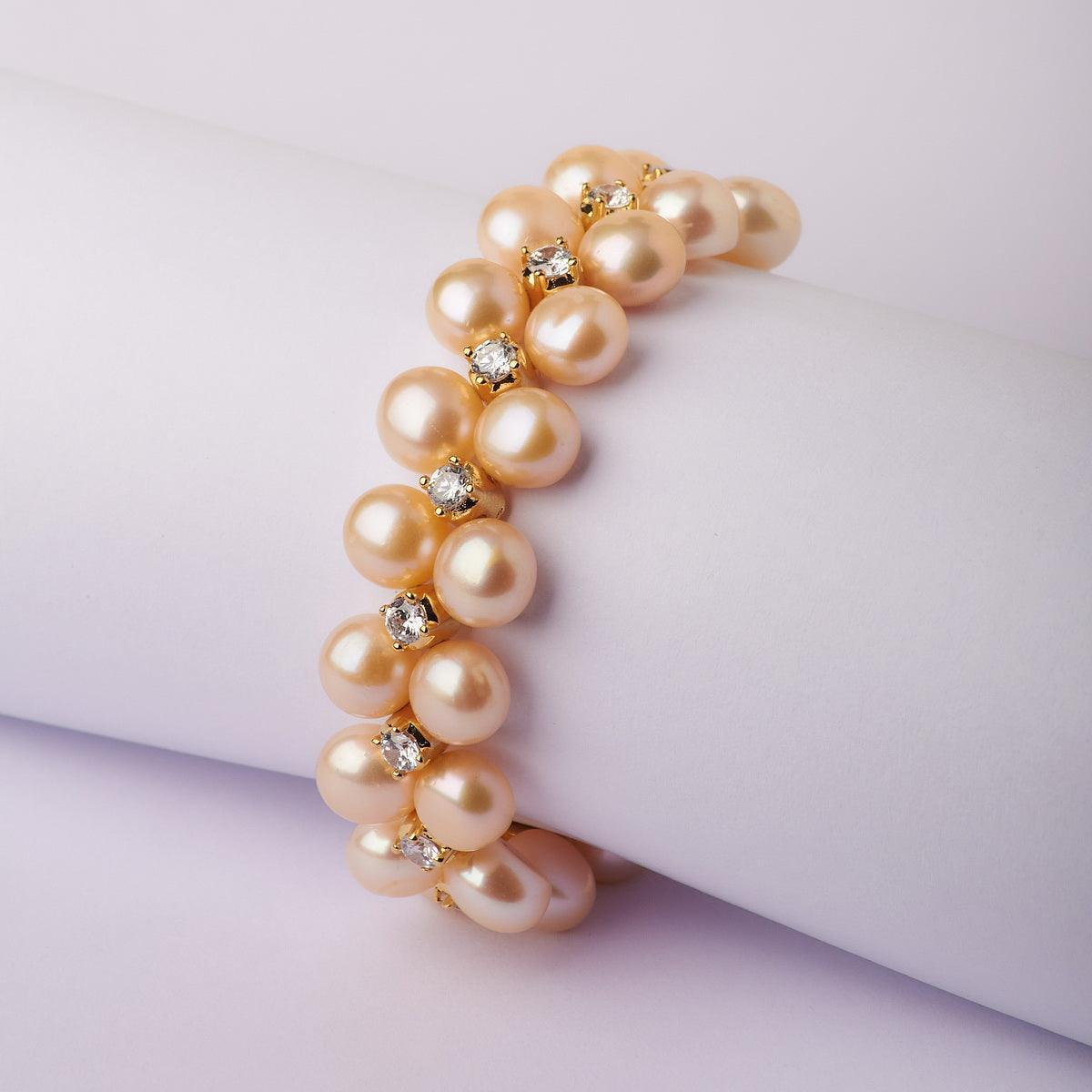 Gorgeous Gold Pearl Bracelet - Chandrani Pearls