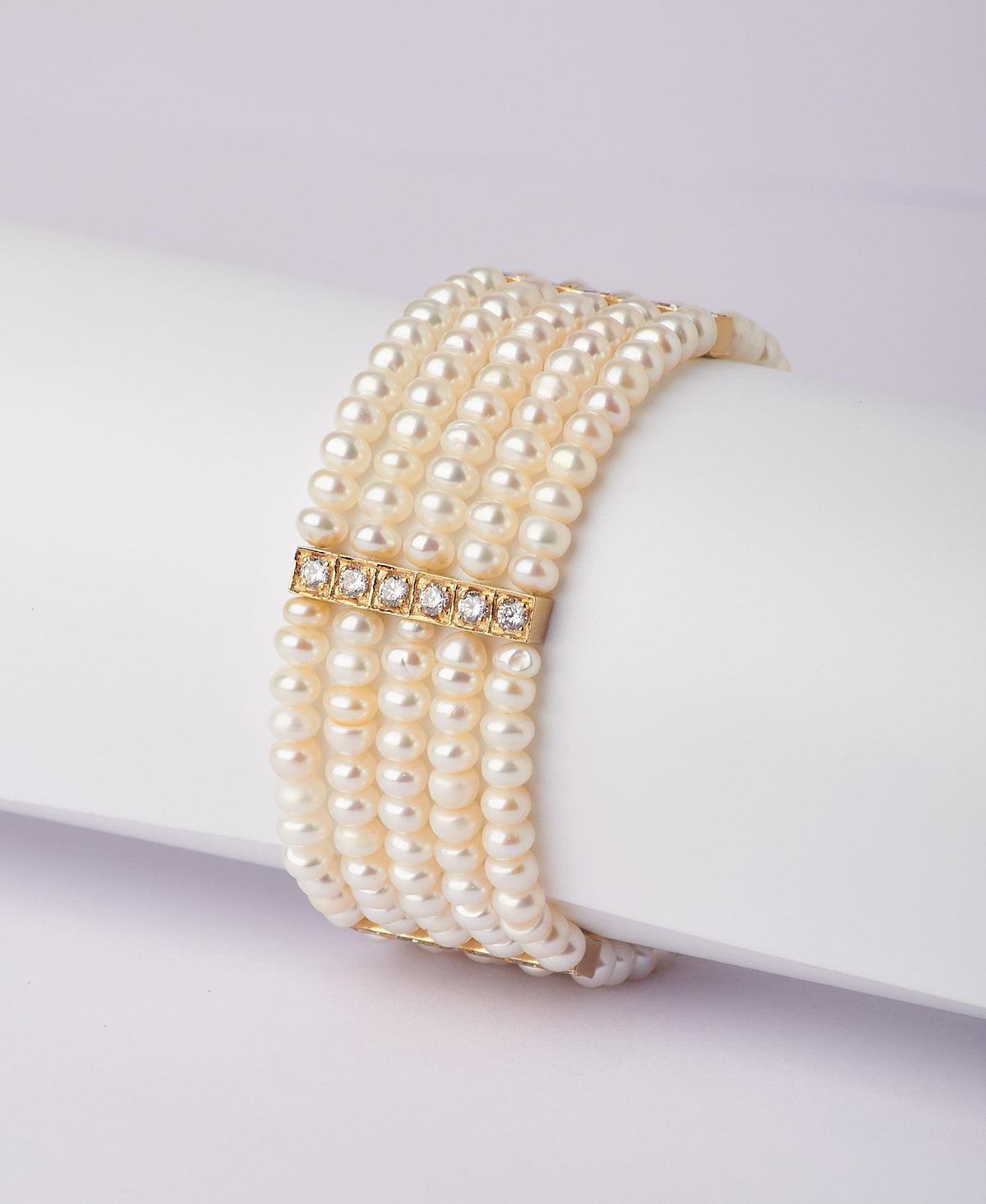 Gorgeous Golden Pearl Bracelet - Chandrani Pearls