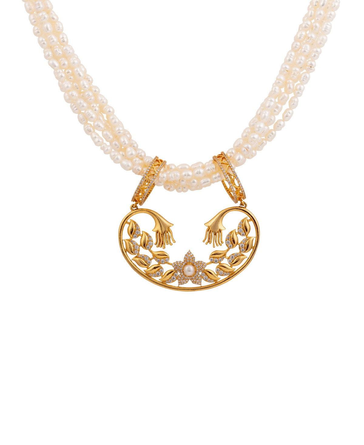 Gorgeous Pearl Necklace Set - Chandrani Pearls