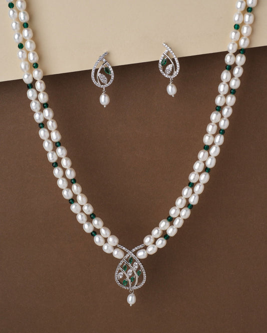 Gorgeous Pearl Necklace Set - Chandrani Pearls