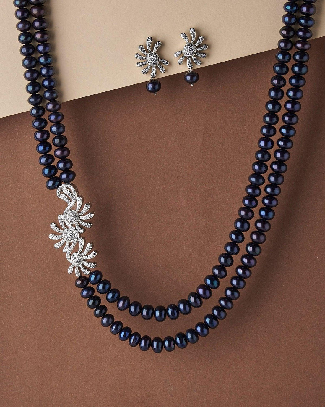 Gorgeous Real Pearl Necklace Set - Chandrani Pearls