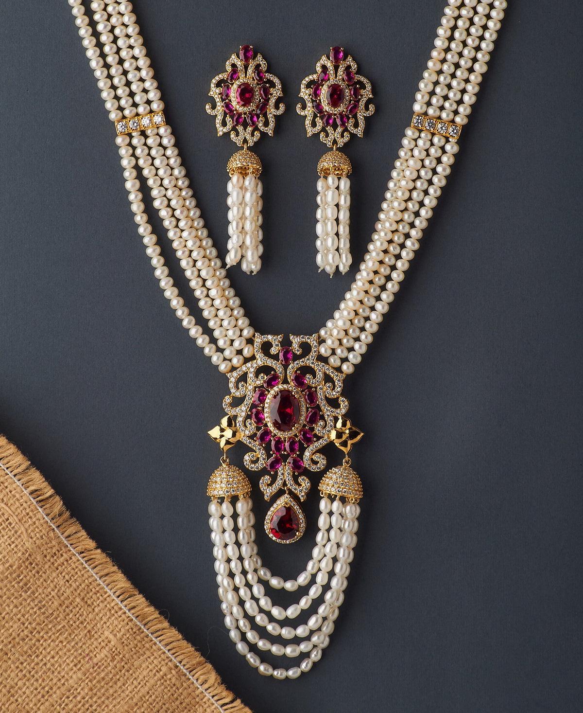 Gorgeous Real Pearl Rani Har - Chandrani Pearls
