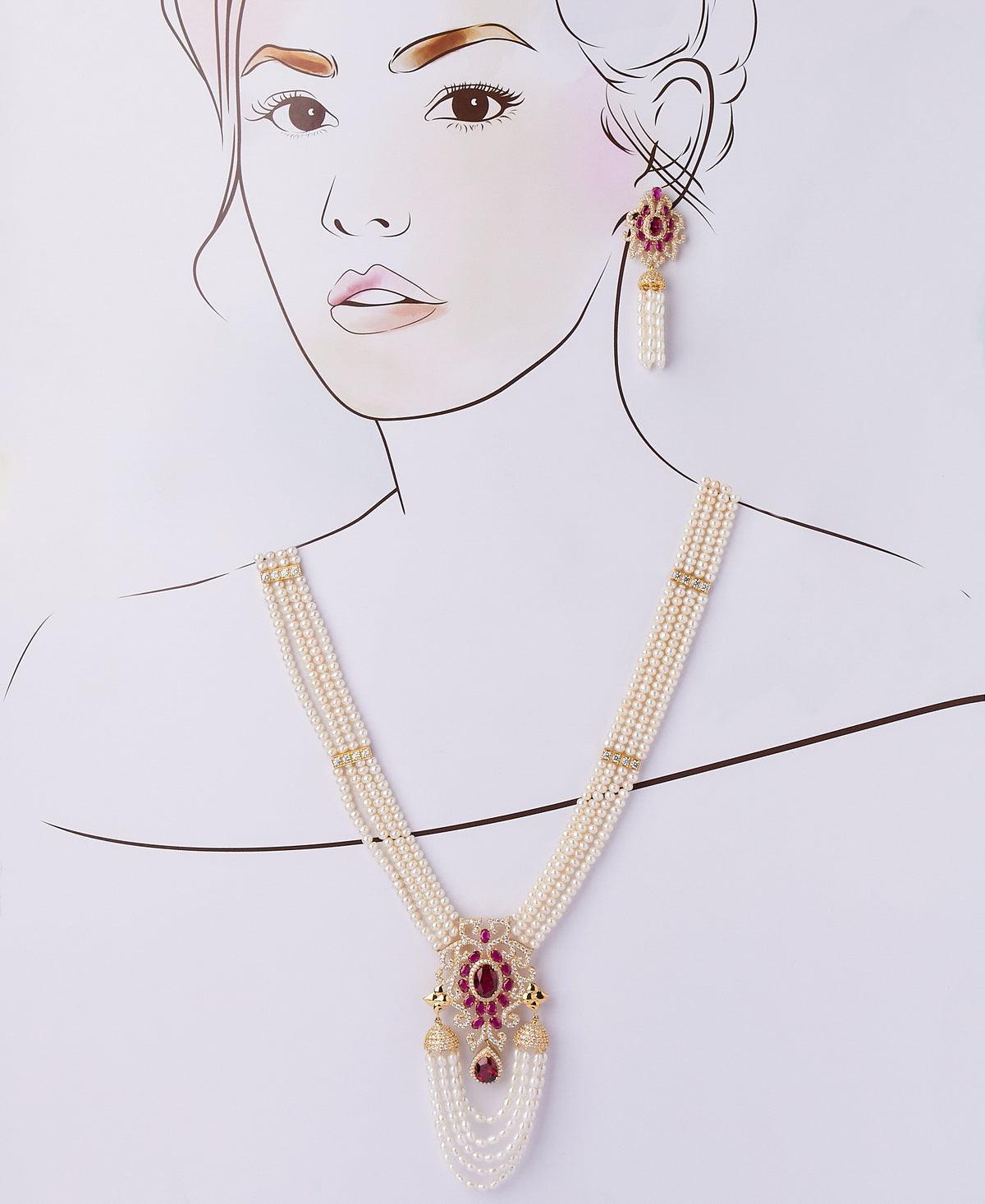 Gorgeous Real Pearl Rani Har - Chandrani Pearls