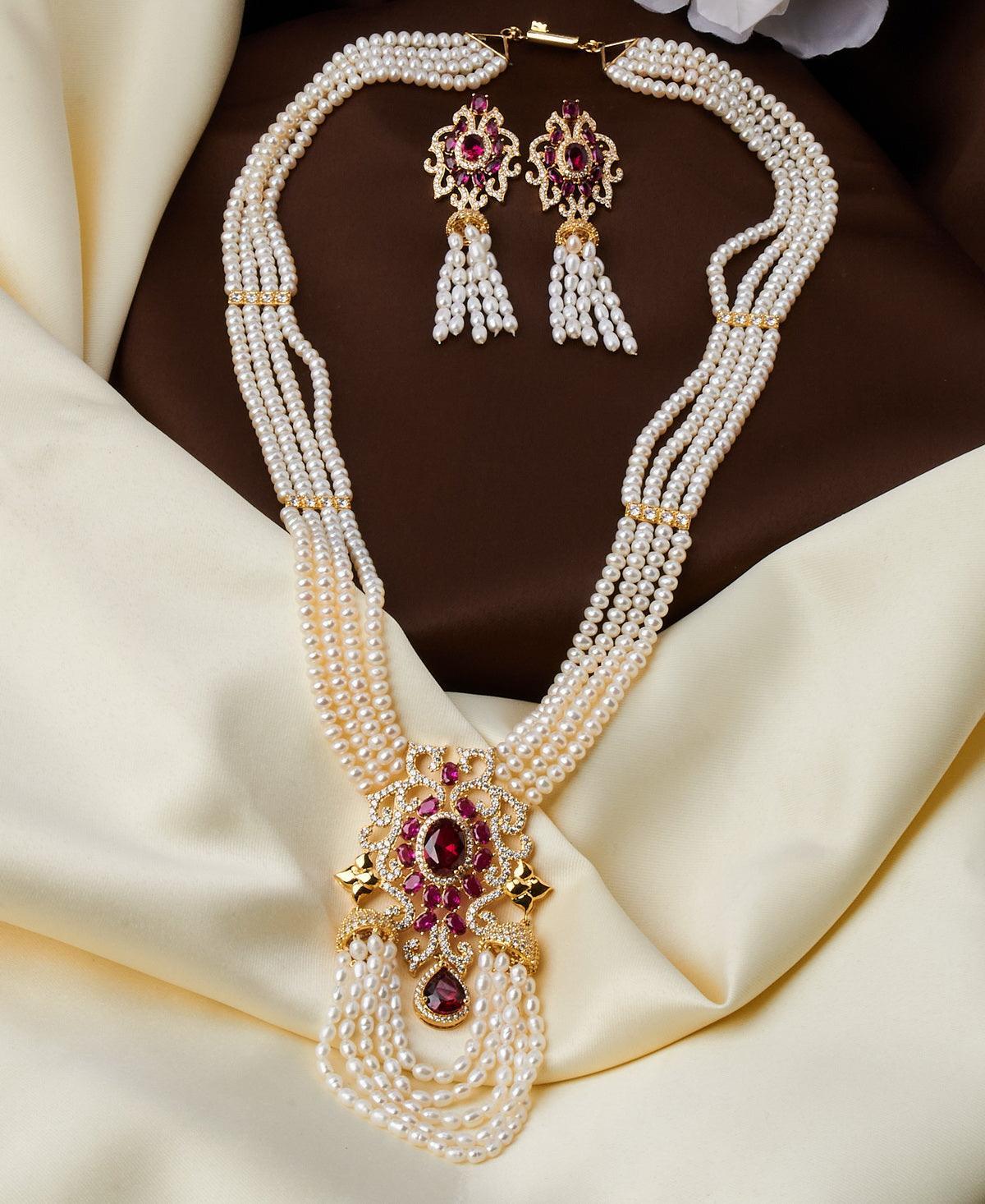 Gorgeous Real Pearl Rani Har - Chandrani Pearls