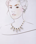 Gorgeous Stone Studded Pearl Necklace Set - Chandrani Pearls