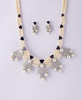 Gorgeous Stone Studded Pearl Necklace Set - Chandrani Pearls