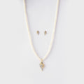 Gorgeous White Pearl Necklace Set - Chandrani Pearls