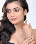 Gorgeous and Fashionable Silver Bangle - Chandrani Pearls