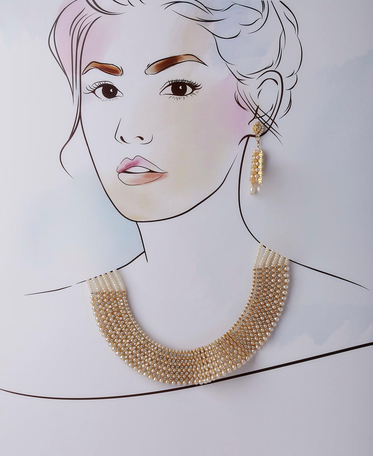 Gorgeous and Trendy Jodha Akbar Necklace Set - Chandrani Pearls