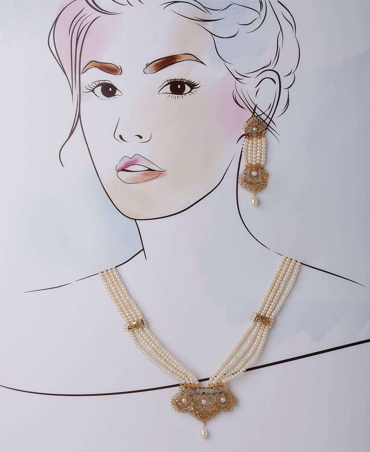 Gorgeous and Trendy Real Pearl Rani Har - Chandrani Pearls