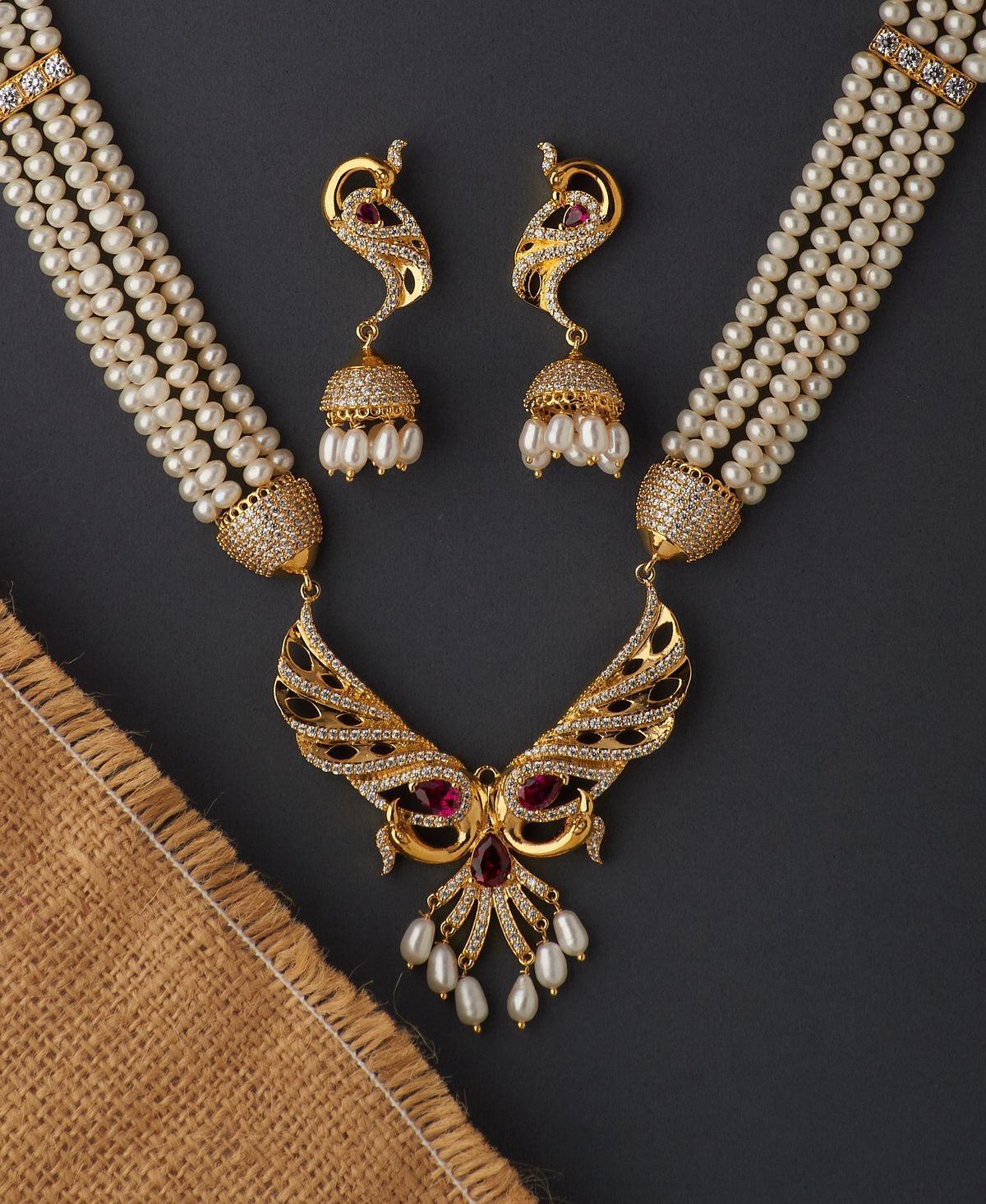 Gorgeous and Trendy Real Pearl Rani Har - Chandrani Pearls