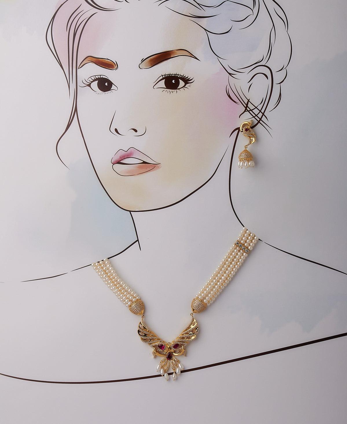 Gorgeous and Trendy Real Pearl Rani Har - Chandrani Pearls