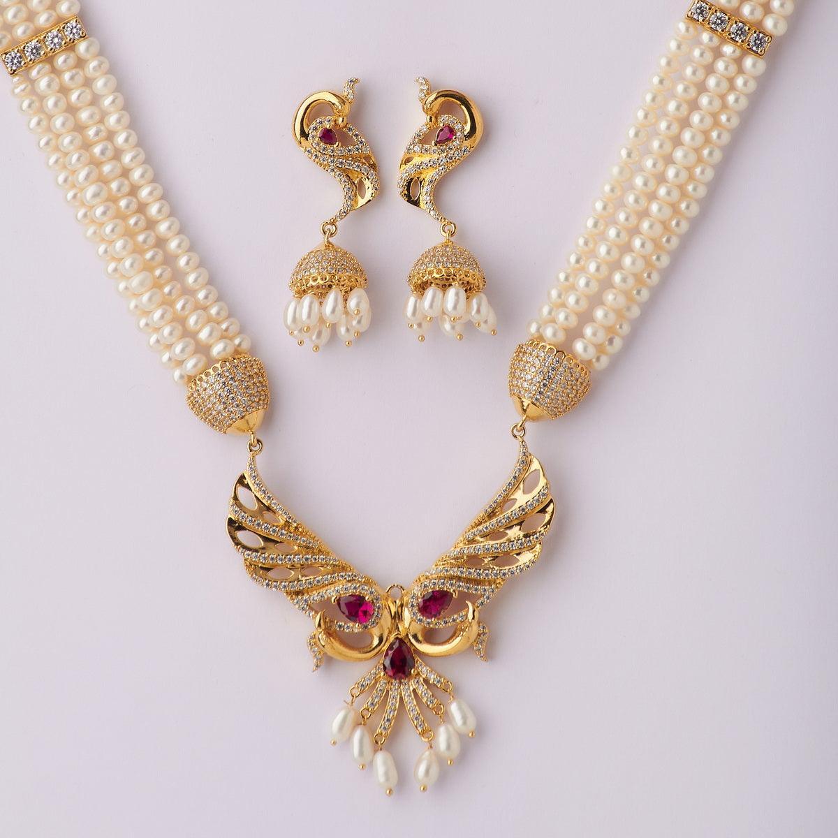 Gorgeous and Trendy Real Pearl Rani Har - Chandrani Pearls