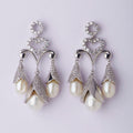 Graceful Heart Pearl hanging Earring - Chandrani Pearls