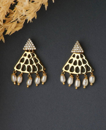 Graceful Pearl Hanging Earring - Chandrani Pearls