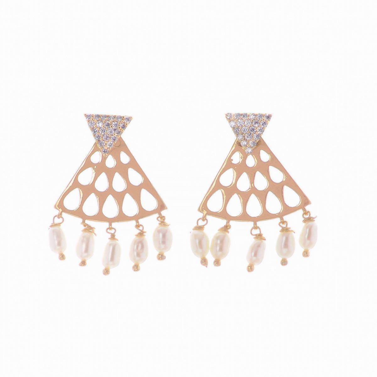 Graceful Pearl Hanging Earring - Chandrani Pearls