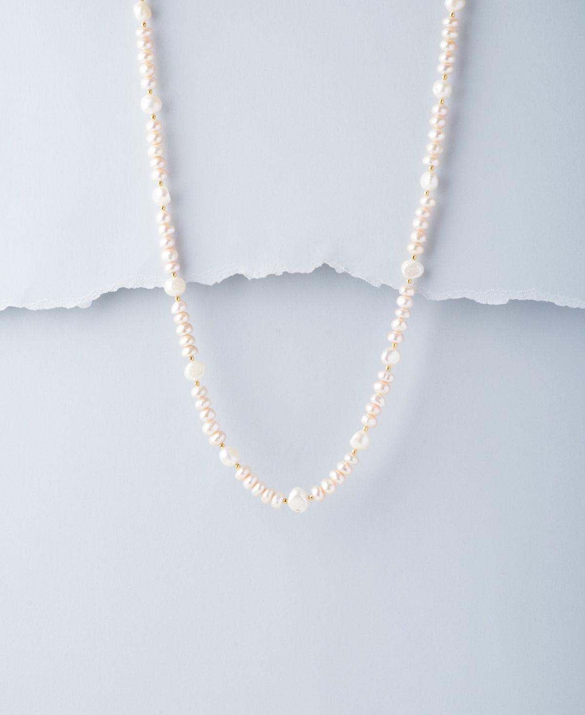 Graceful White Pearl Necklace - Chandrani Pearls