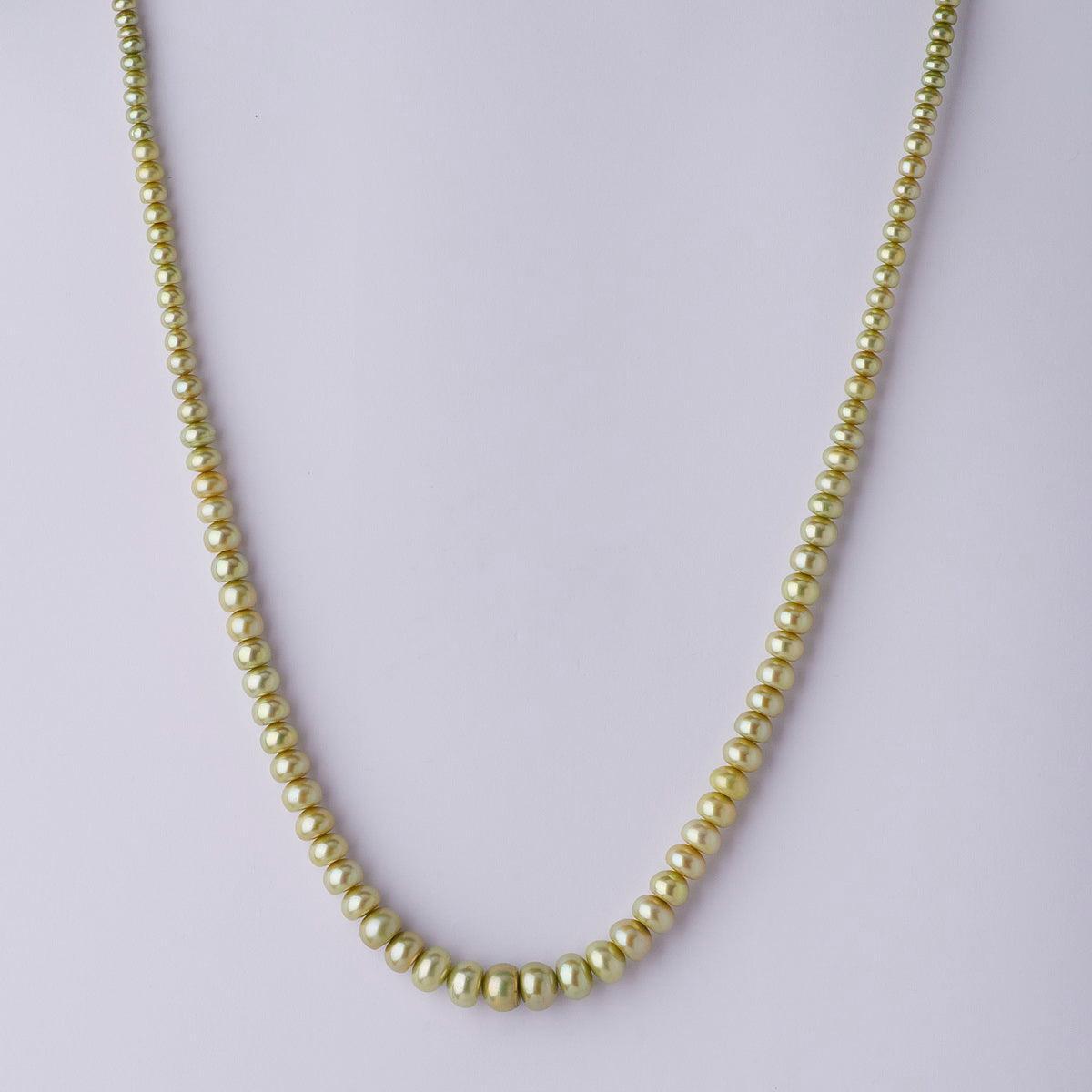 Graduation Green Colour Pearl Necklace - Chandrani Pearls