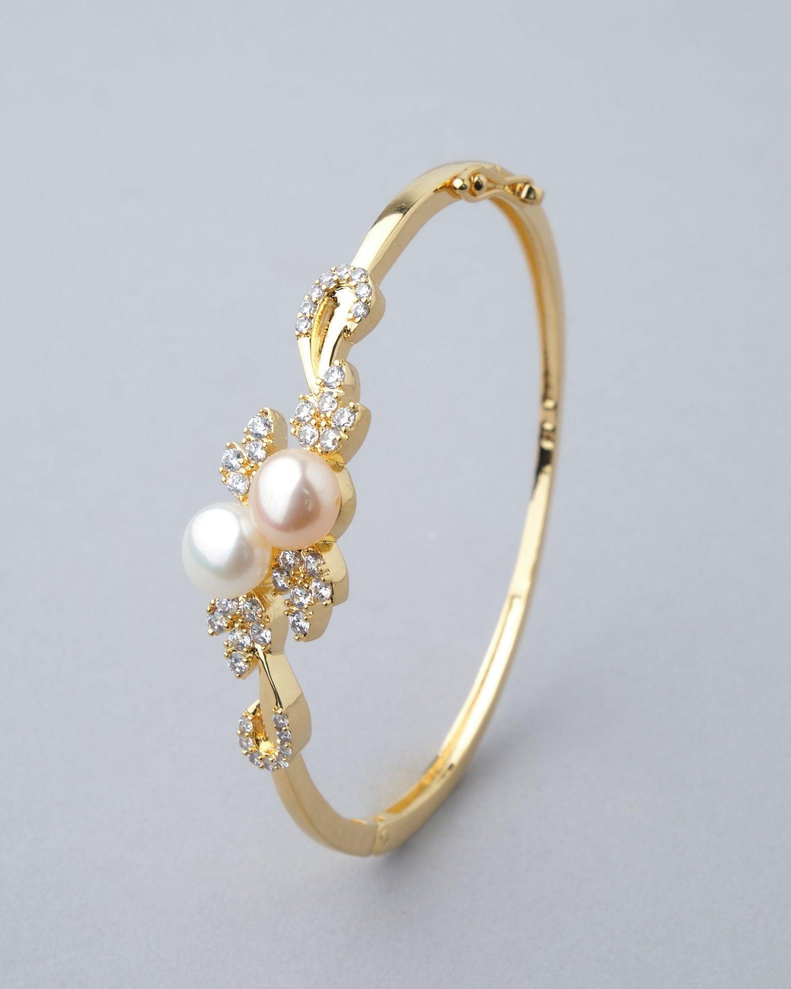 Grape Vine Pearl Bangle - Chandrani Pearls