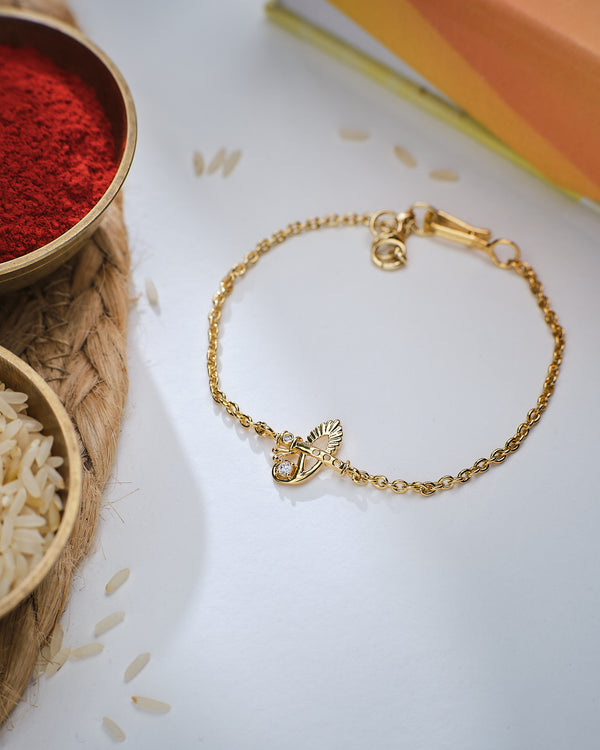 Krishna Motif Pretty & Cute Rakhi for Bhaiya