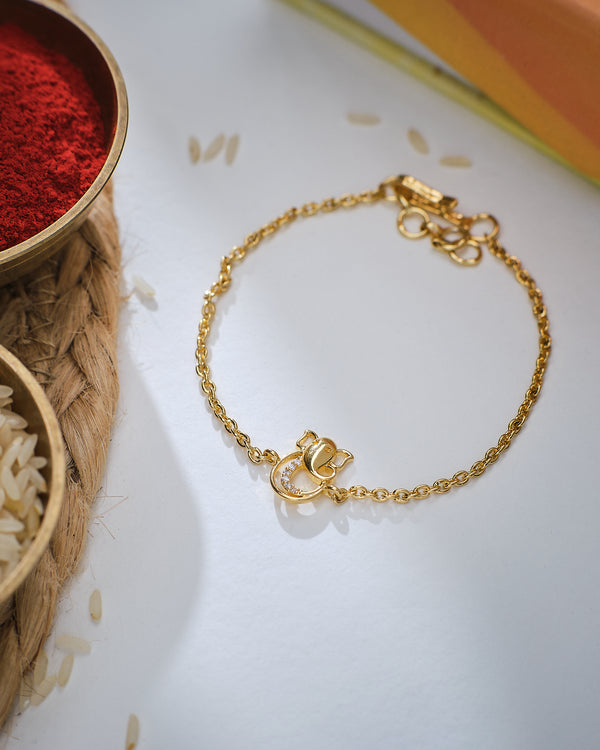 Ganesh Motif Adorable Rakhi for Bhaiya