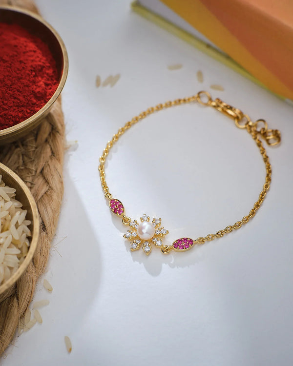 Adorable Flower Pearl Bracelet