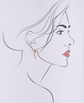Half Regal Stone Studded Pearl Earring - Chandrani Pearls