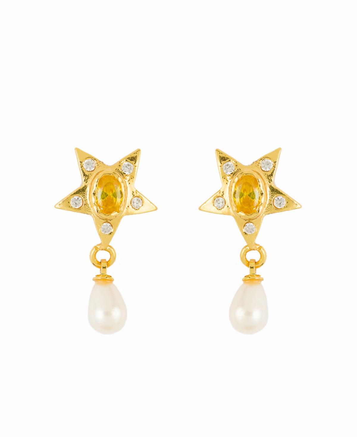 Hanging Drop Pearl Earrings - Chandrani Pearls