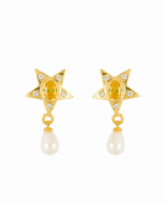 Hanging Drop Pearl Earrings - Chandrani Pearls