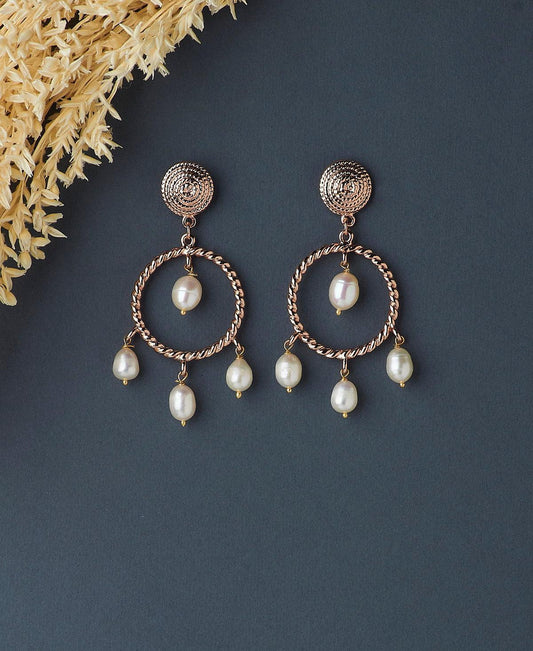 Hanging drop pearl Earring - Chandrani Pearls